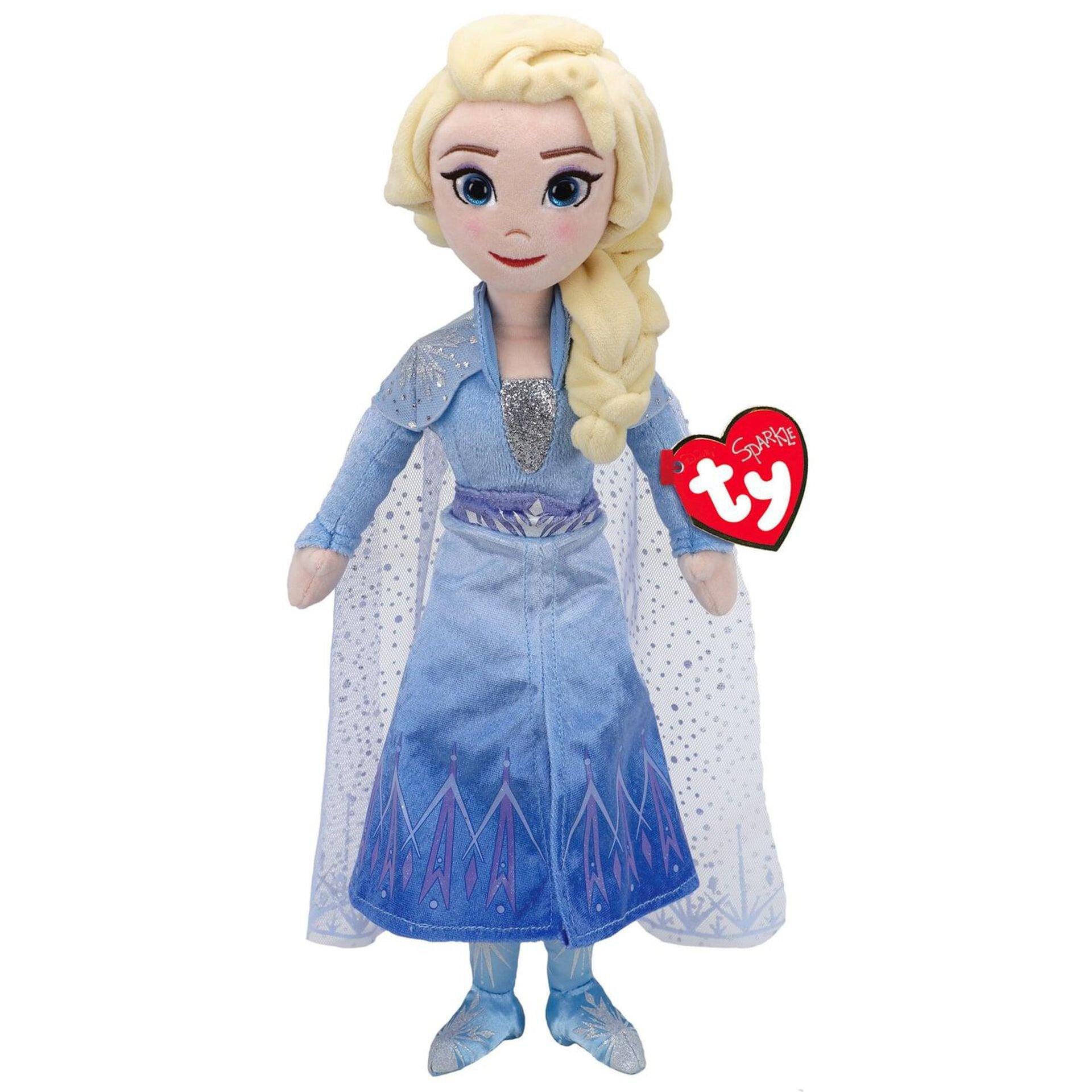 Ty Sparkle Frozen 2 Elsa Plush Doll, 15.5"