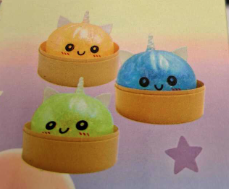 Glitter Beads Squishy Unicorn Dumplings