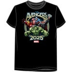 2025 Marvel Avenger Assemble Youth Black Shirt