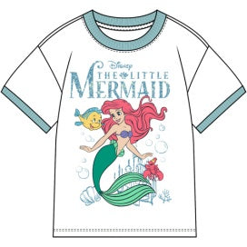 The Little Mermaid Girl Ringer Tee