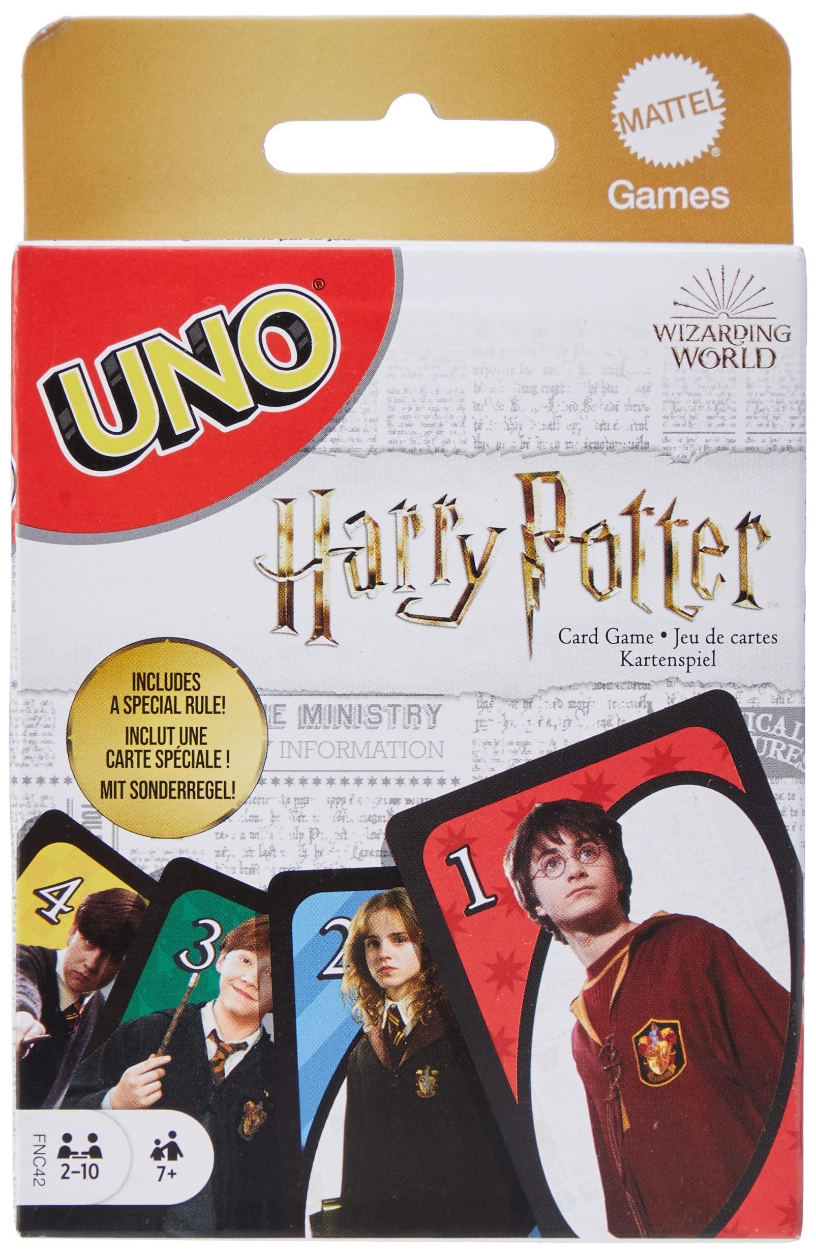 UNO Harry Potter Card Game For 2-10 Players Ages 7y+