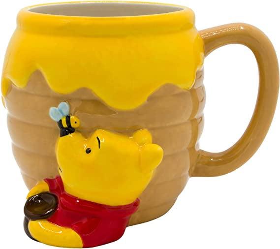 Winnie the Pooh Honey Pot Ceramic 3D Sculpted Mug