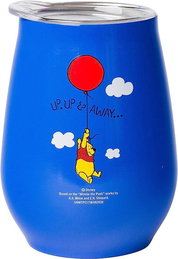 Winnie The Pooh Up and Away 10oz Double Wall Stainless Steel Stemless Tumbler w/ Lid