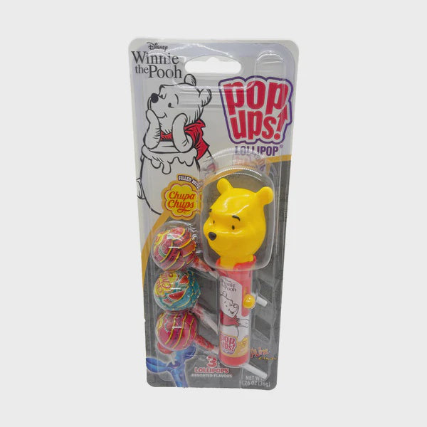 Pop Ups Winnie the Pooh Lollipop Blister Pack