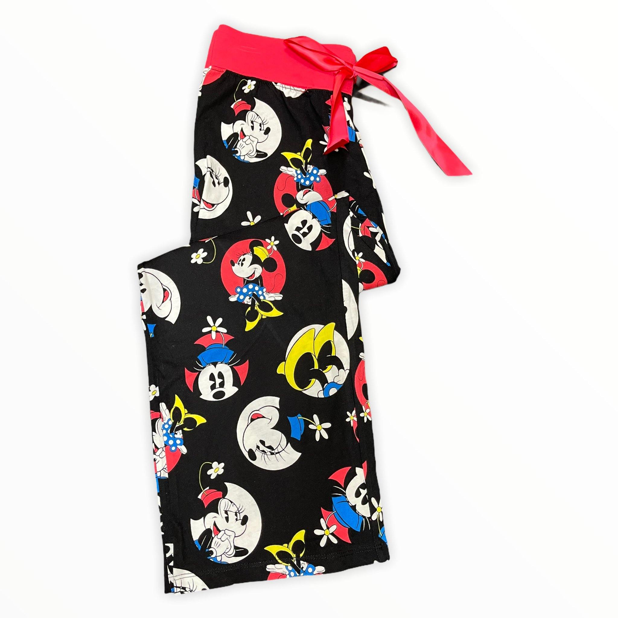 Womens' Classic Minnie Mouse Pajama Capri Pants - Main Image
