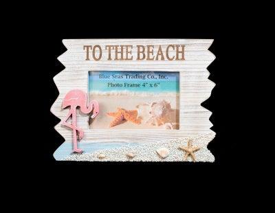 Wooden Photo Frame - Flamingo Design