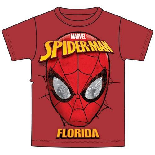 Youth Boys T-Shirt Spidey Eyes, Red