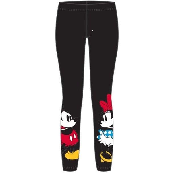 Youth Girls Mickey Minnie Eye Contact Leggings, Black