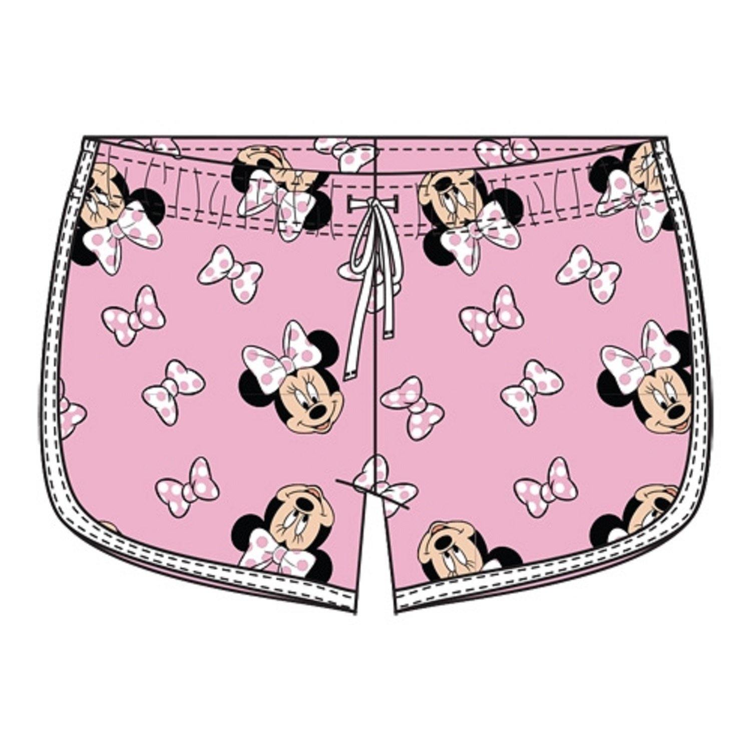 Youth Girls Minnie in a Bow Shorts, Pink White