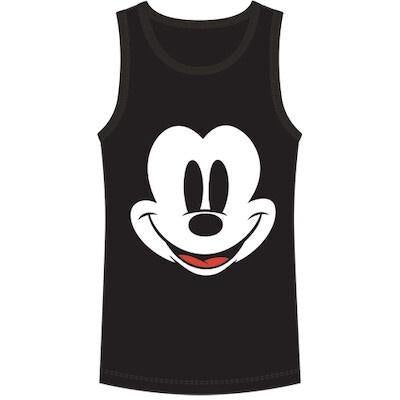 Youth Tank Happy Face Mickey, Black