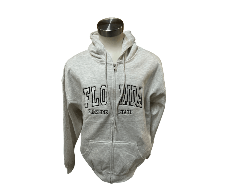 Zipper Heather Ash Florida Sweatshirt