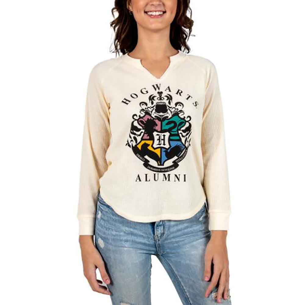 HARRY POTTER HOGWARTS ALUMNI JUNIORS THERMAL HENLEY