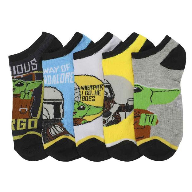 LEGO X STAR WARS THE MANDALORIAN GROGU 5 PAIR ANKLE SOCKS
