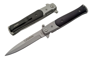 5" Black Stiletto Type Clip