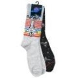 Nasa 2pk Mens Crew Sock Size 6.5-12