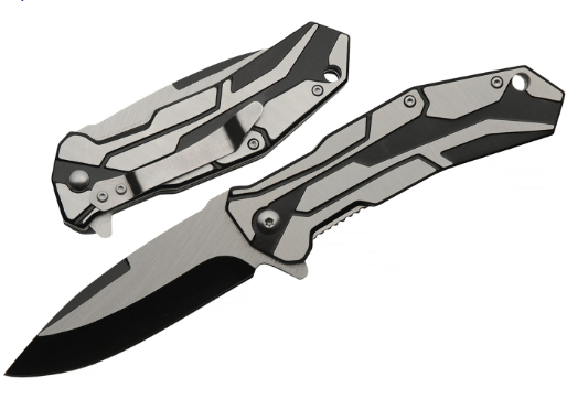 4.5" Raider Black Titanium Finish Folder