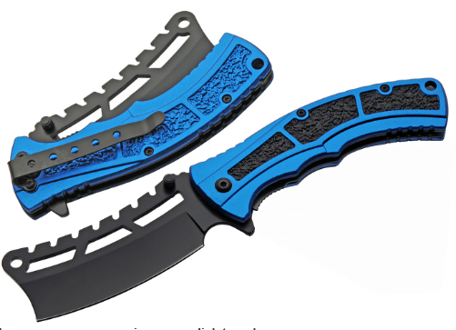 4.50" Blue Cleaver Sand Folder