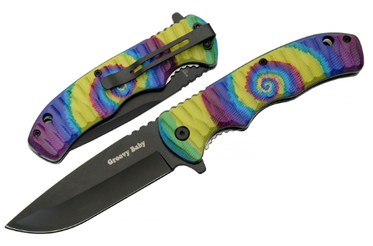 4.75" Groovy Tie Dye Folder