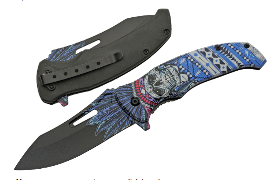 4.5" Azul Muertos Folder