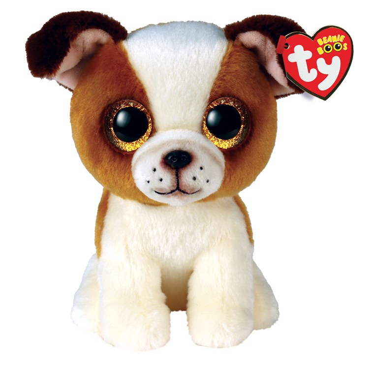 Ty Beanie- Hugo Brown And White Dog