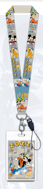 2022 Mickey & Gang Lanyard with Card Holder