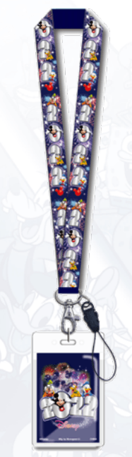 2022 Mickey Dark Blue Lanyard with Card Holder
