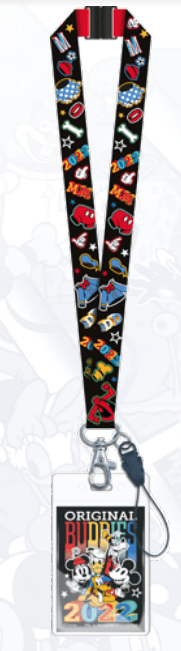 2022 Retro Mickey and Buddies Lanyard with Card Holder
