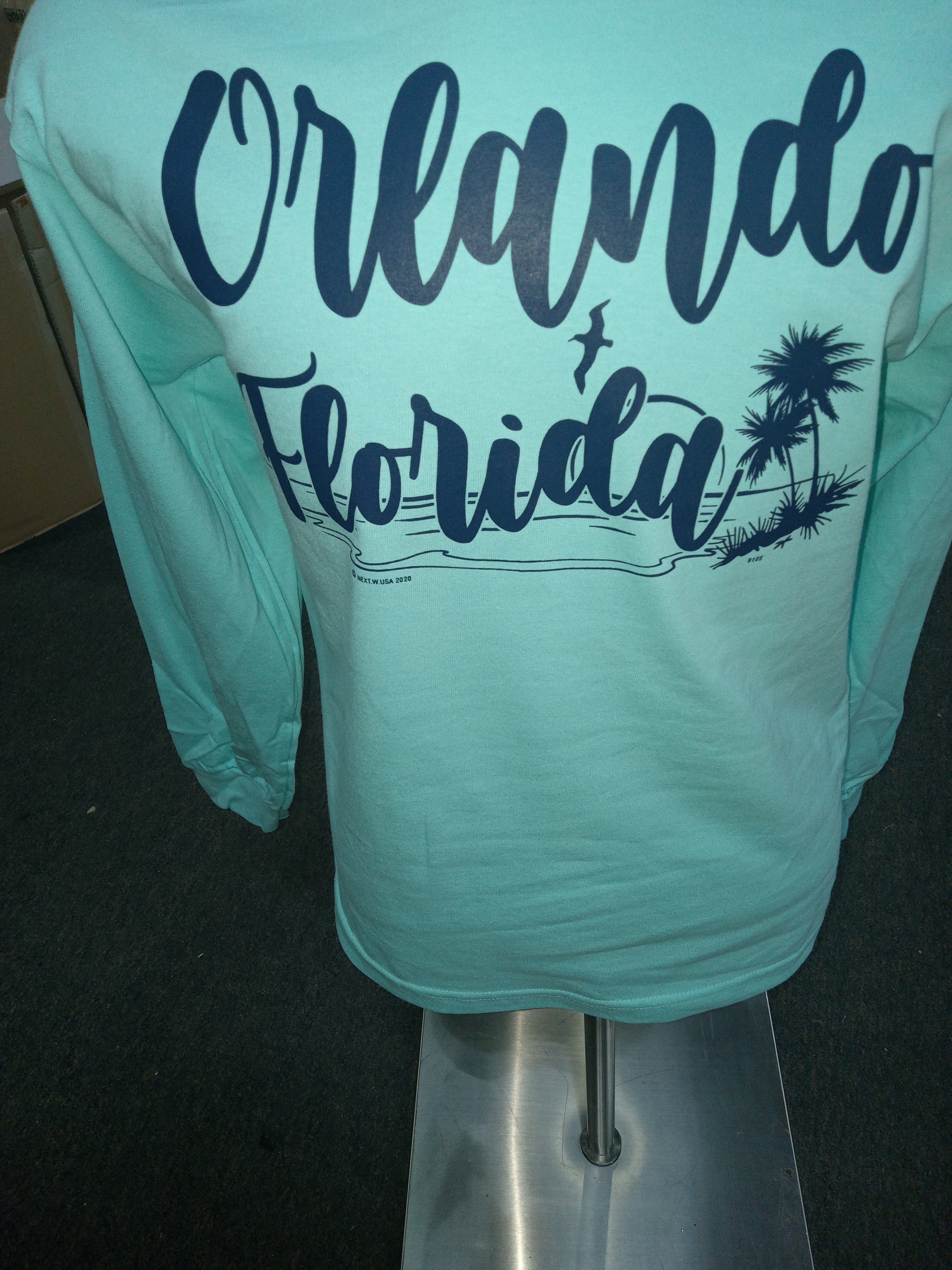 Orlando Florida Bird Navy Color T-shirt