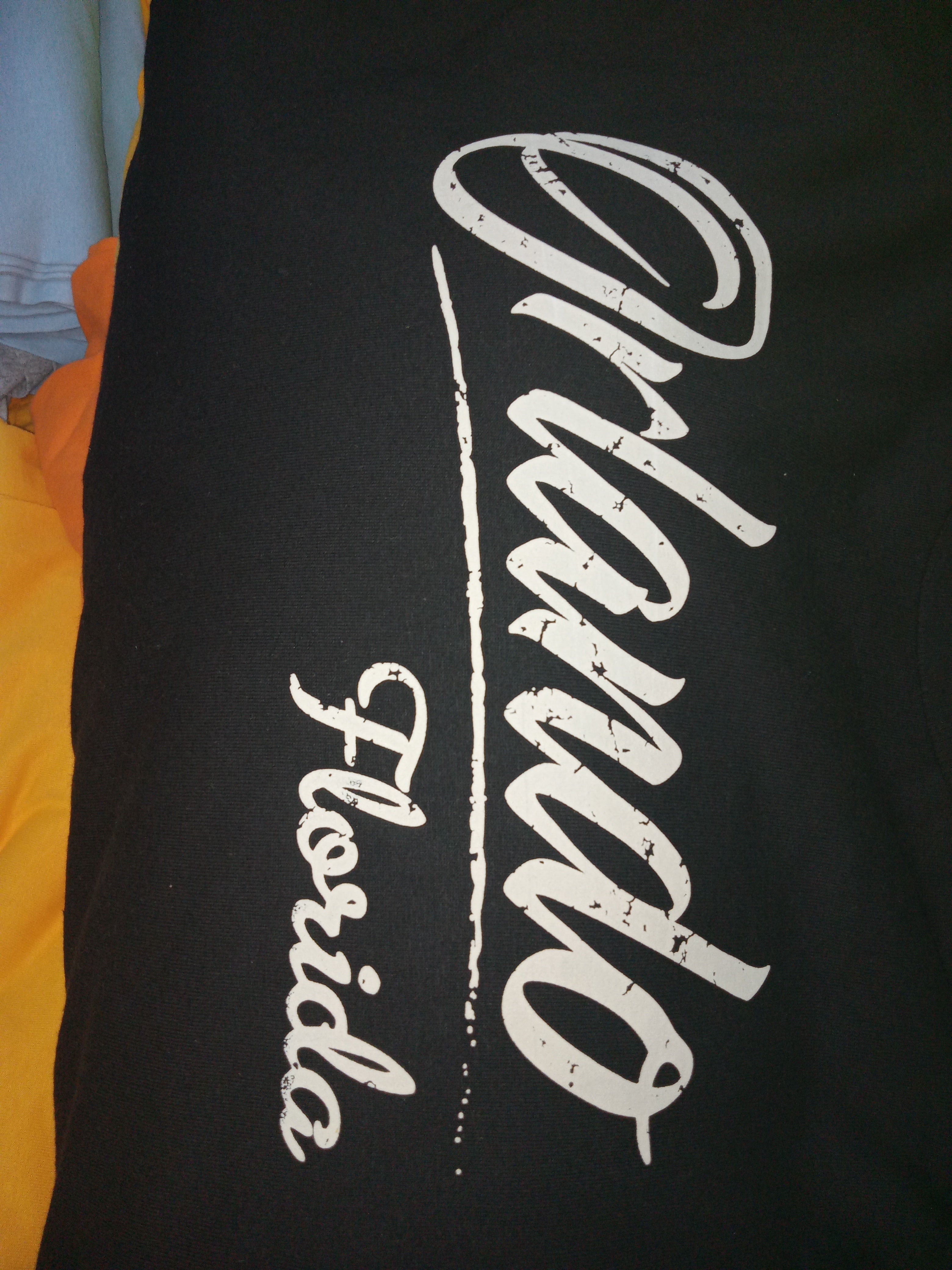 Script Cream Color Orlando Florida T-shirt