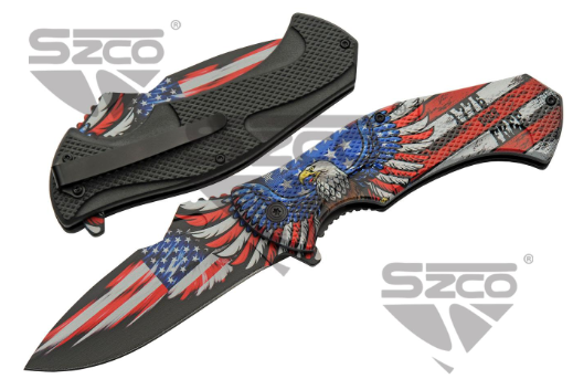 5" US Eagle Flag Folder