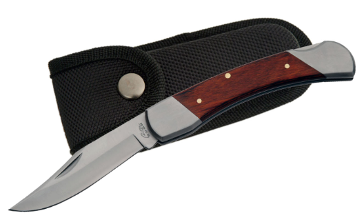 5" Big John's Wood Folder With Sheath
