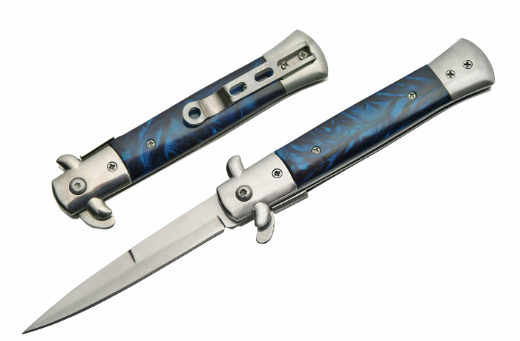 Blue Stilletto Type Folder