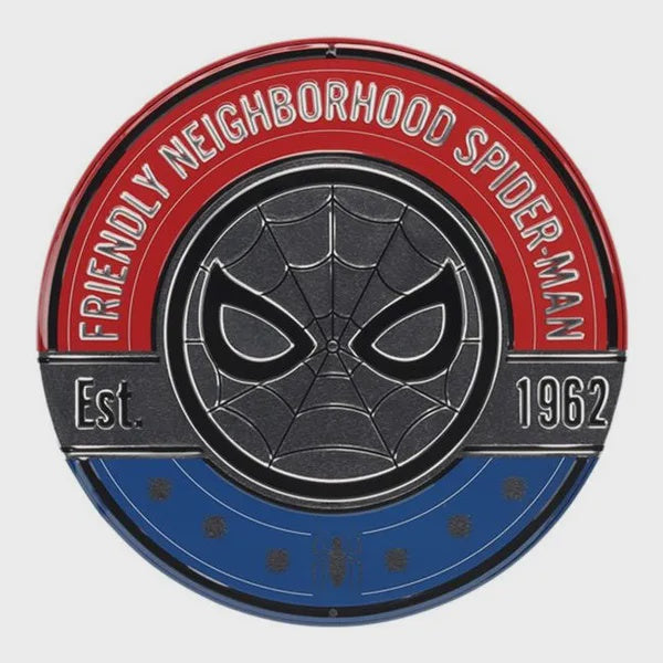 Marvel Friendly Neighborhood Spider-Man Embossed Tin Sign