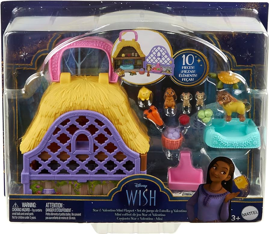 Disney Wish Mini Doll Playset, Star & Valentino of Rosas