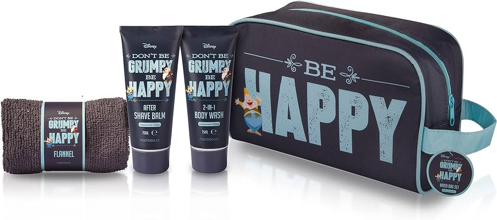 Disney Grumpy Wash Bag 6pc Set