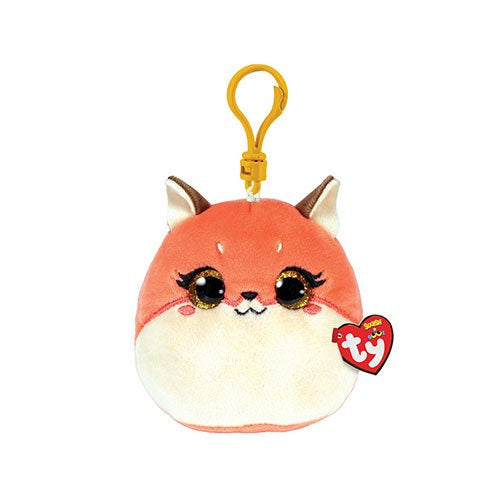 TY Mini Beanie Squishy- ROXIE the Fox Key Clip