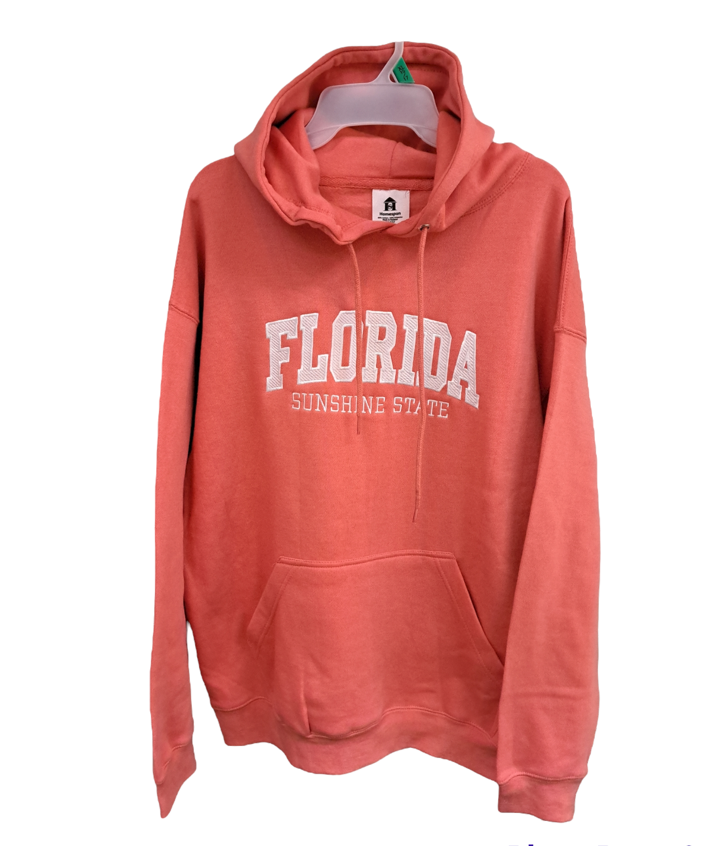 Coral Florida Sunshine State Hoodie