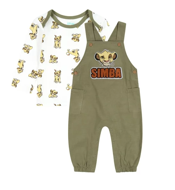 Disney Lion King Baby Boy Overall Set