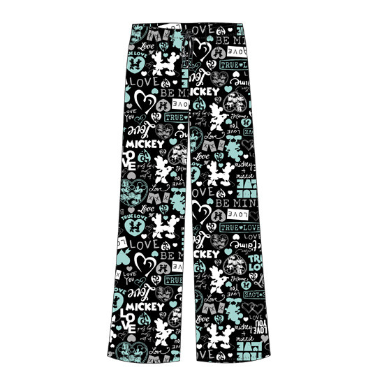 Juniors Mickey and Minnie True Love Women Pajama Pants