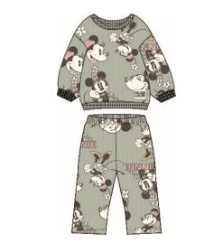 Disney Girls' Sweatsuit Set - 2 Piece Minnie Mouse Fleece Sweatshirt and Sweatpants