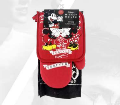 Mickey & Minnie Love 3 pc Kitchen Towel Set