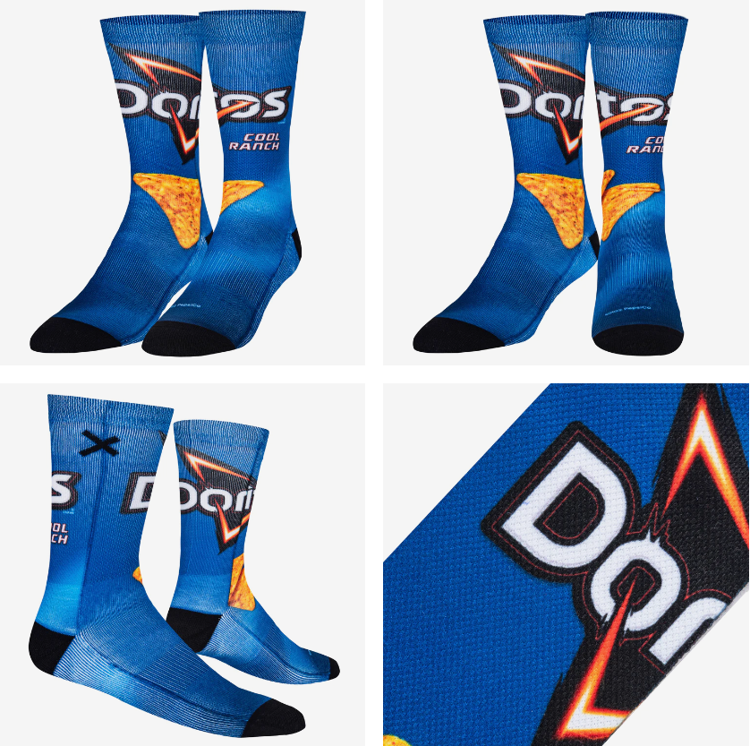 Cool Ranch Doritos Mens & Womens Unisex Doritos Crew Socks