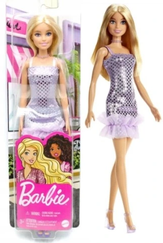 Barbie Mini Purple Dresses Blonde