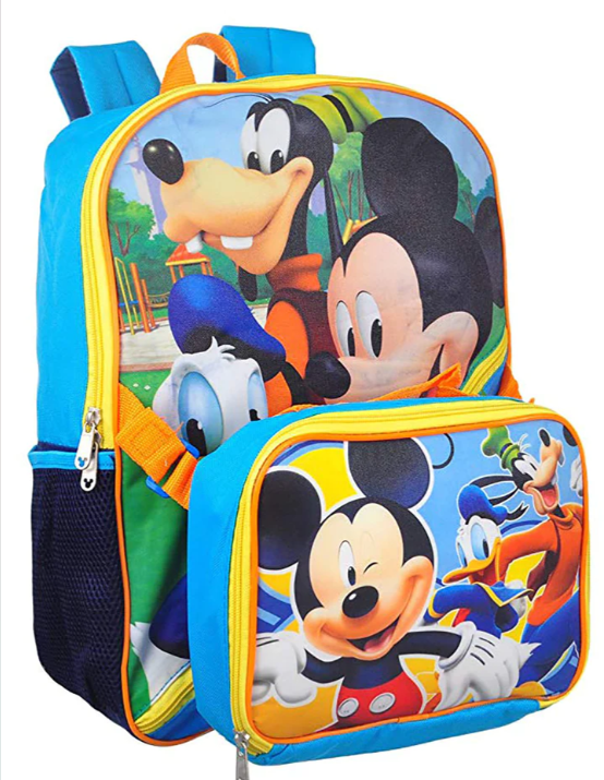 Disney Mickey Mouse Funhouse Backpack With Detachable Lunch Box