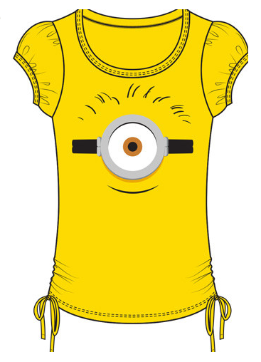 Girls Disney Minions Cinch Tie Tee
