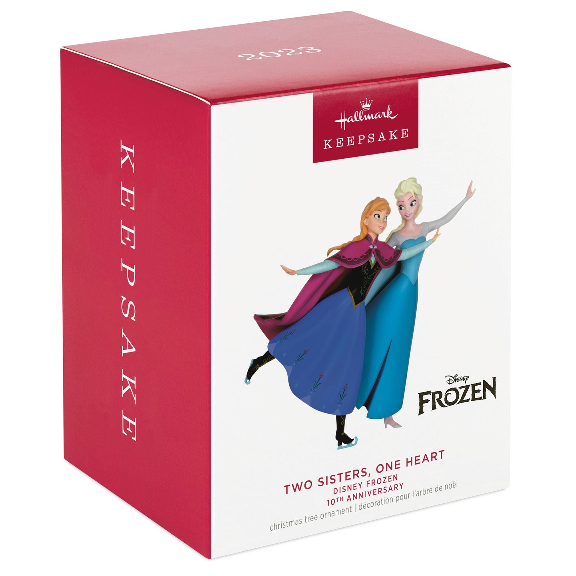 Disney Frozen 10th Anniversary Two Sisters, One Heart Ornament