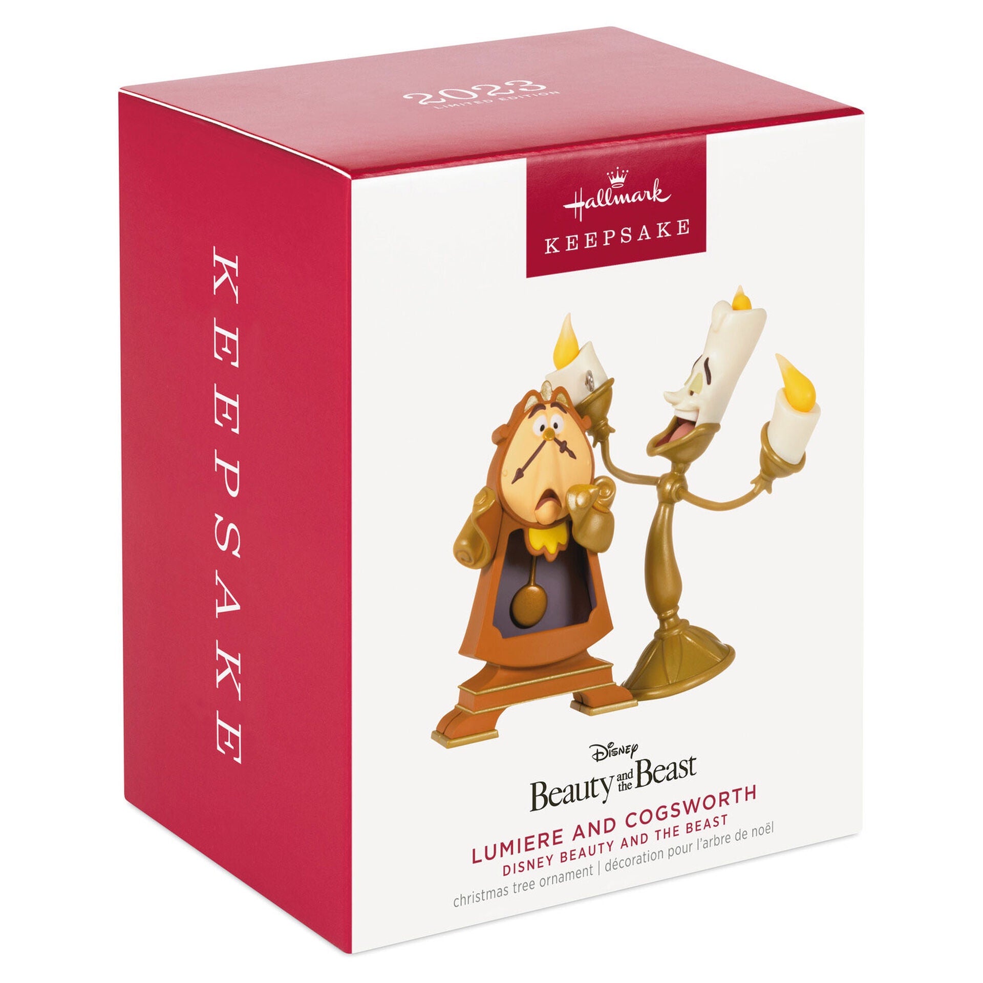 Disney Beauty and the Beast Lumiere and Cogsworth Ornament
