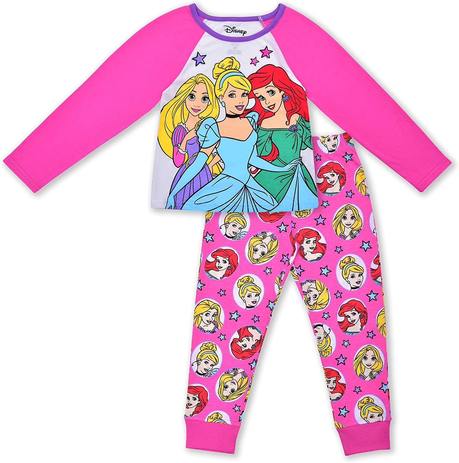 Disney Princess Jogger Set for Girls W Long Sleeve Tee