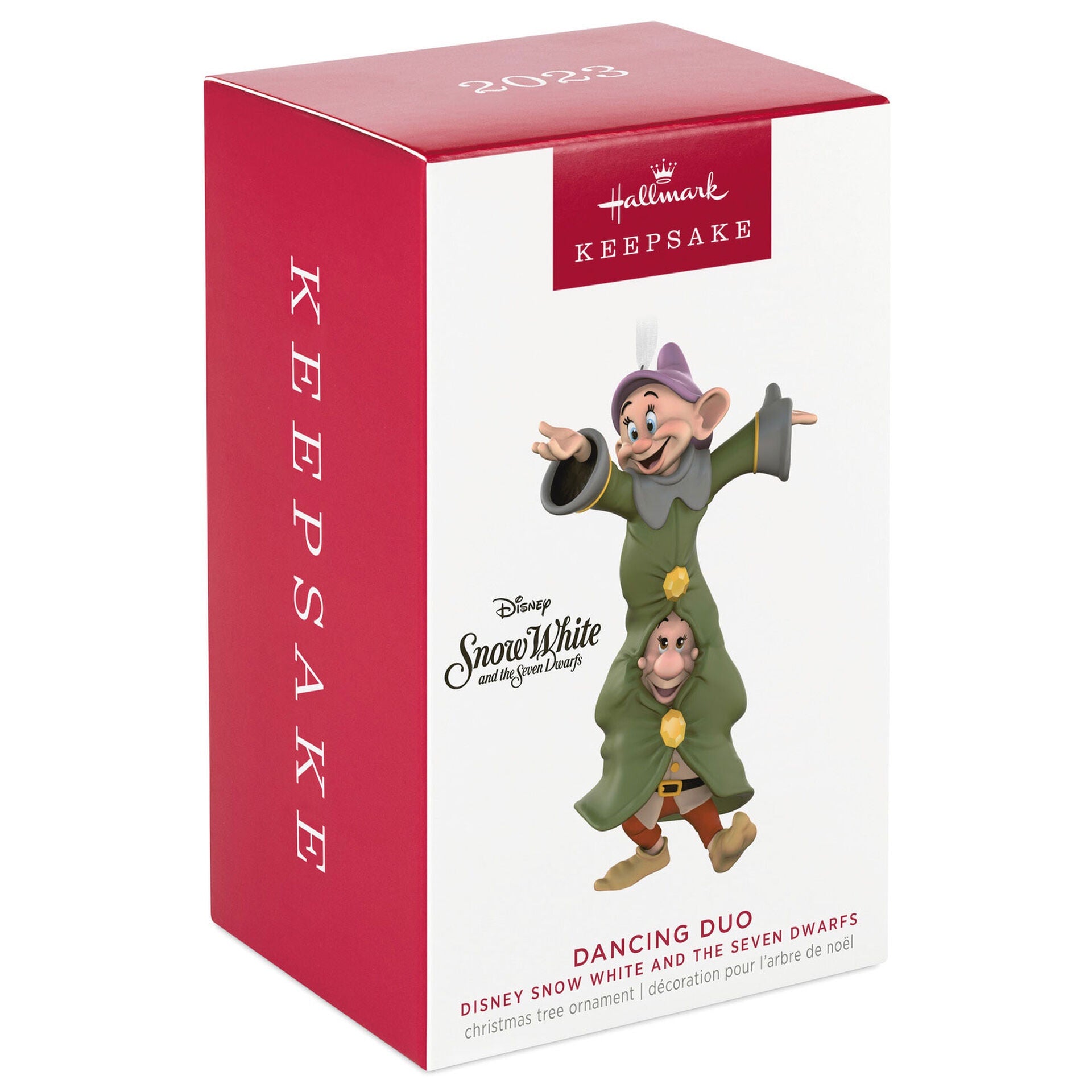 Disney Snow White and the Seven Dwarfs Dancing Duo Porcelain Ornament