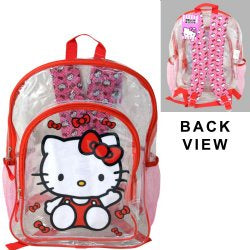 Hello Kitty Transparent 16" Backpack Hello Kitty Transparent 16" Backpack